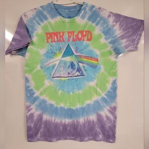 Liquid Blue Pink Floyd Tie-Dye T-Shirt, Medium